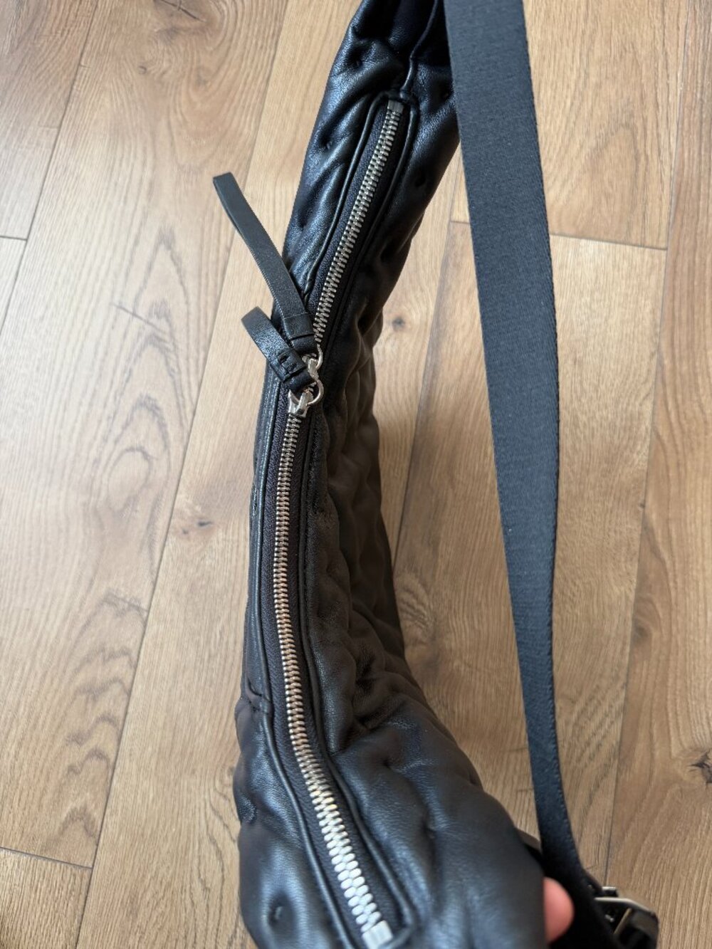 Rag & Bone Riser Women's Black Leather Hobo Crossbody/ Shoulder Bag - Picture 10 of 14